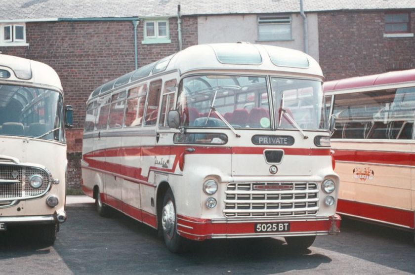 1961 5025BT, a Commer Avenger IV with Yeates Fiesta Continental C41F bodywork