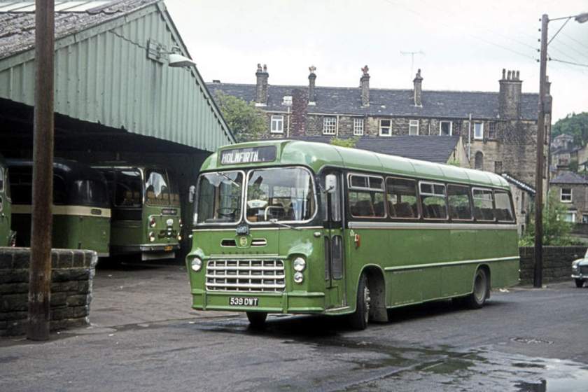 1963 539DWT, a Bedford SB5 with Yeates Pegasus DP44F body