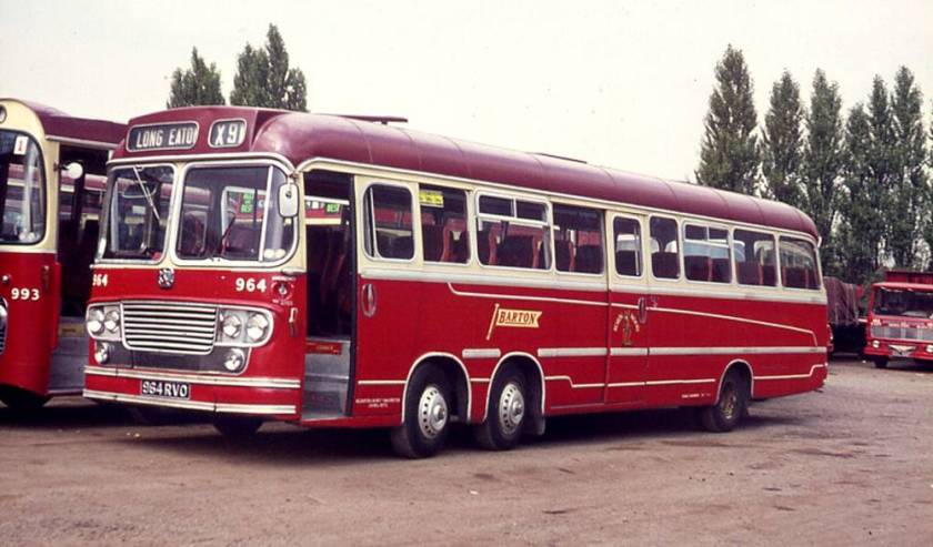 1963 964RVO, was one of four Bedford VAL14s fitted with Yeates C50D bodywork