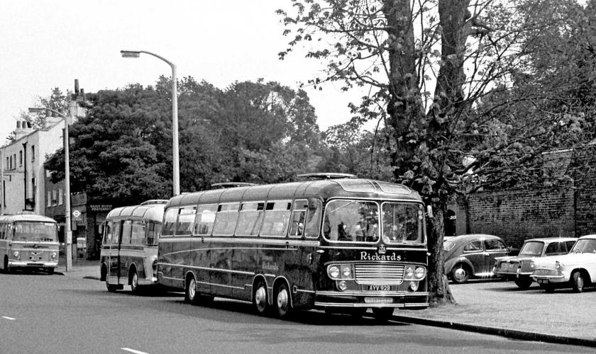 1964 Rickards, London W2 AYV92B 1964 Bedford VAL14 Yeates C52F at Hampton Court
