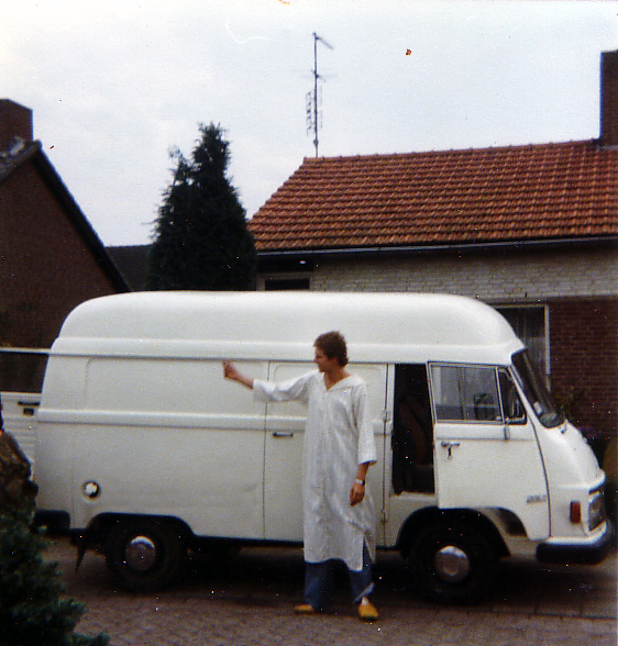 Mercedes 206 D terug in Oostrum na Marokko 1988