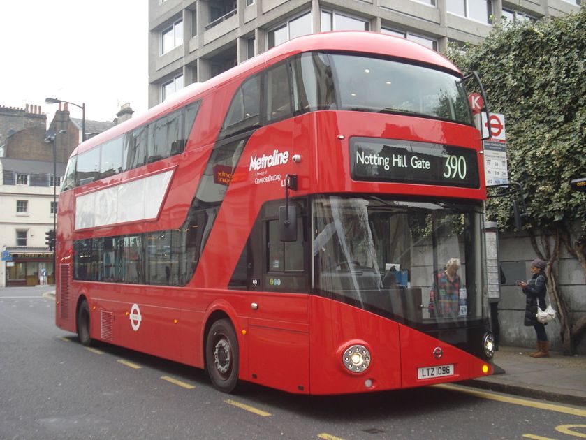 Metroline New Routemaster at Notting Hill on route 390 in December 2013
