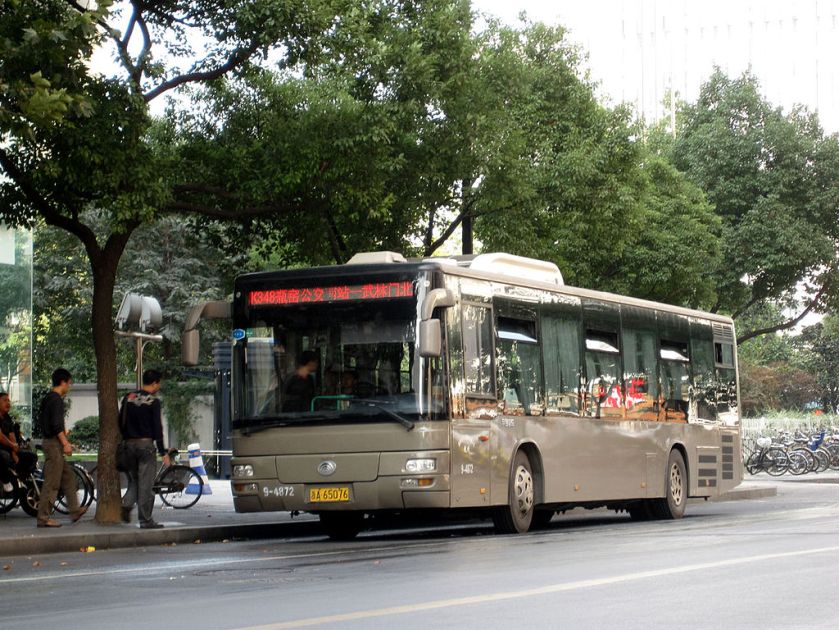 Yutong bus in Hangzhou, China
