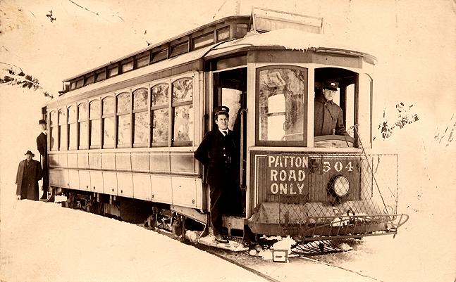 1903 Council_Crest_streetcar_504,_Portland,_Oregon_-_1918