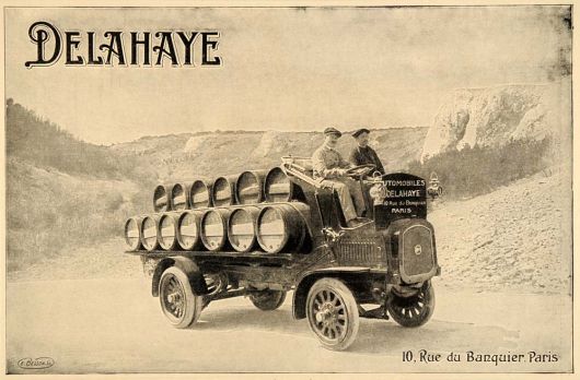 1914 Delahaye Trucks postcard.