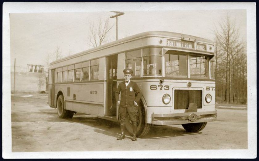 1930 ACF Bus Eight Mile Road & Livernois Detroit