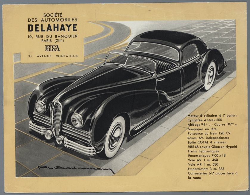1931 Delahaye Type 180 Brochure