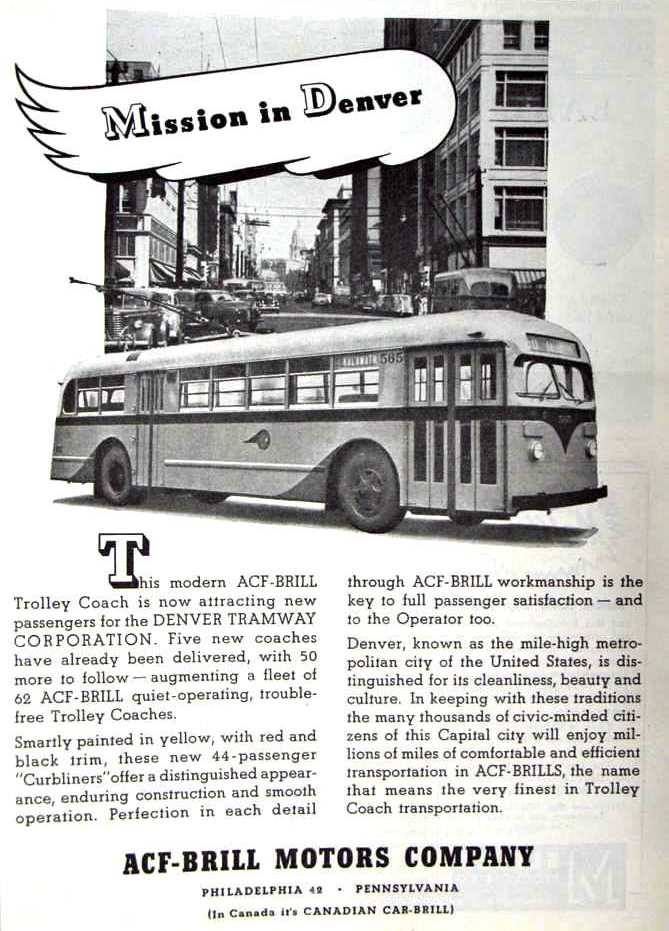 1948 ACF Brill ad