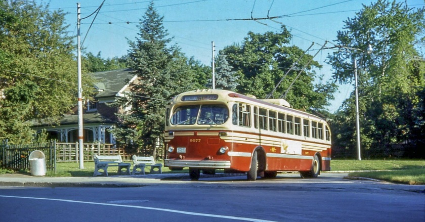 Toronto Brill trolleybus in 1968