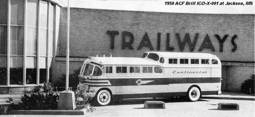1950 ACF Brill ICO-X-001 at Jackson, MS