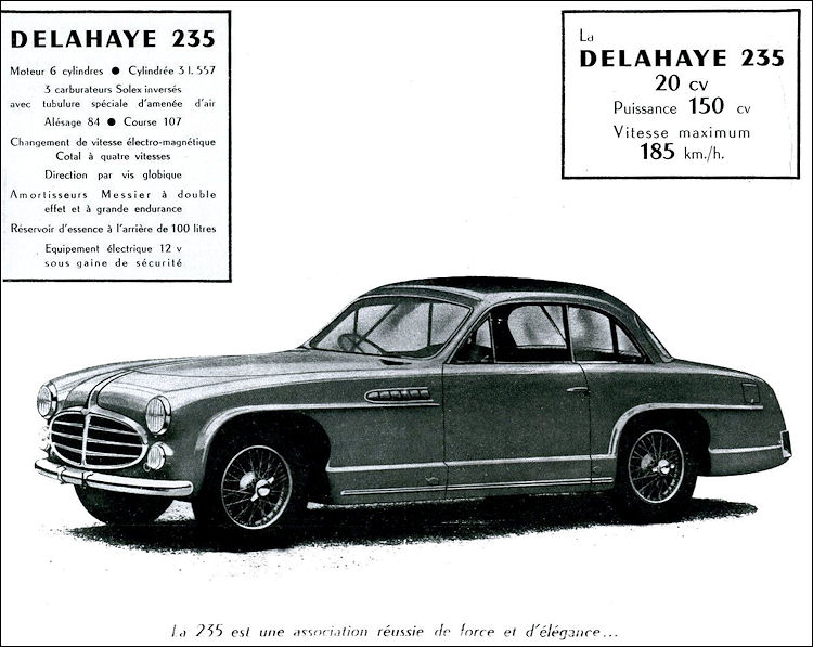 1952 Delahaye 235 coupe chapron