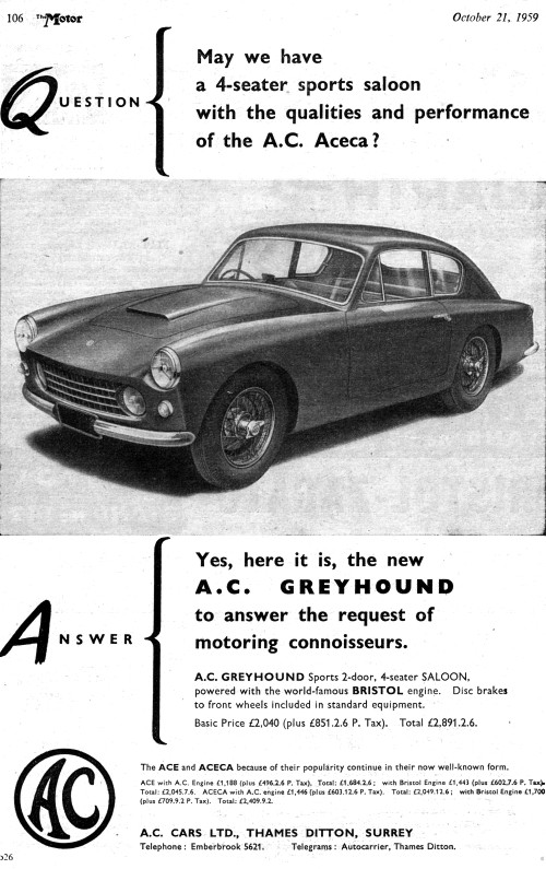 1959 AAC greyhound oct ad