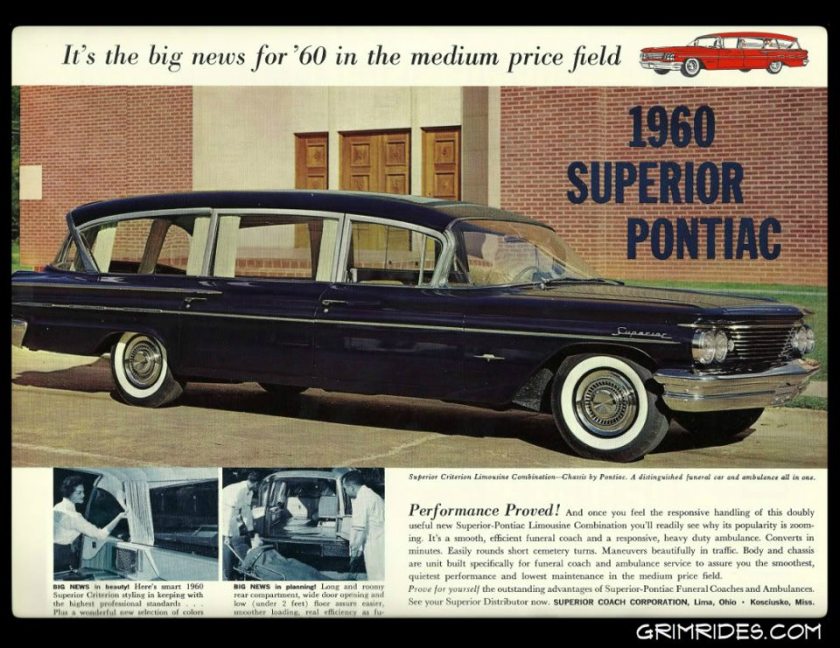 1960 Pontiac Superior Criterion Limo Style Combo Hearse - Ambulance
