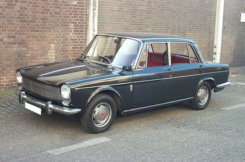 1964 Simca 1500 saloon, black, interior in red fake leather First registered 1964