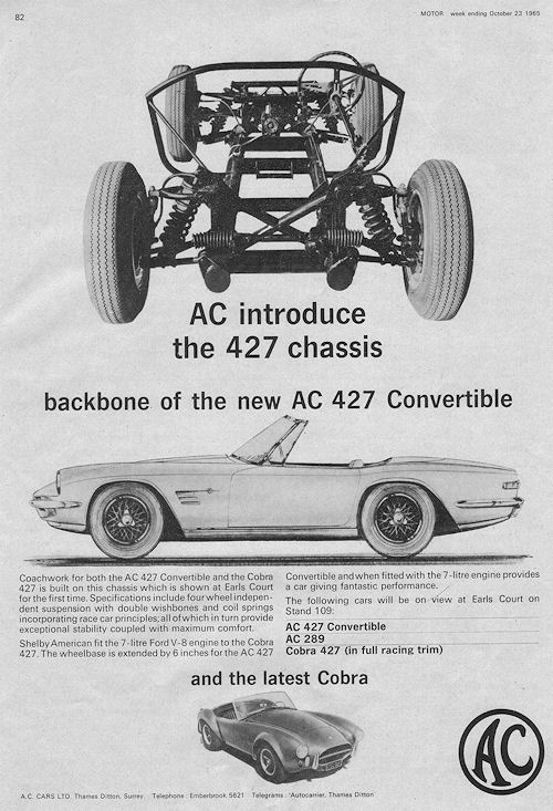 1965 AC  1965 427convertible oct