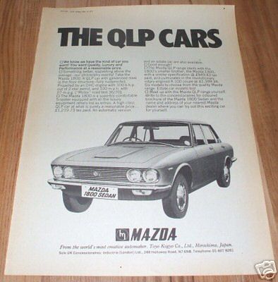 1971 Mazda 1800 boekje