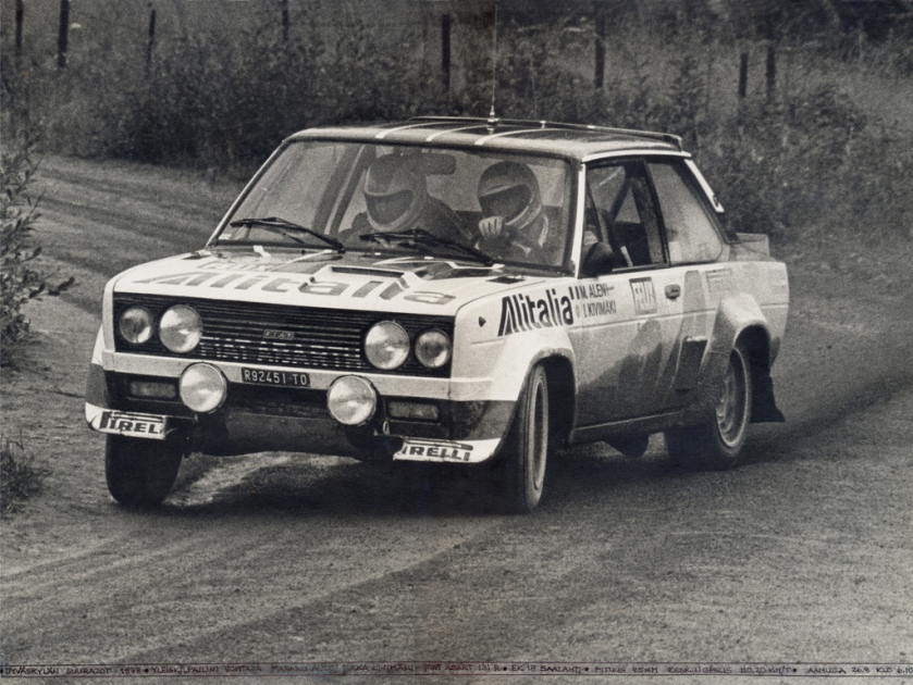 1978 Fiat 131 Abarth driven by Markku Alén at the 1978 1000 Lakes Rally