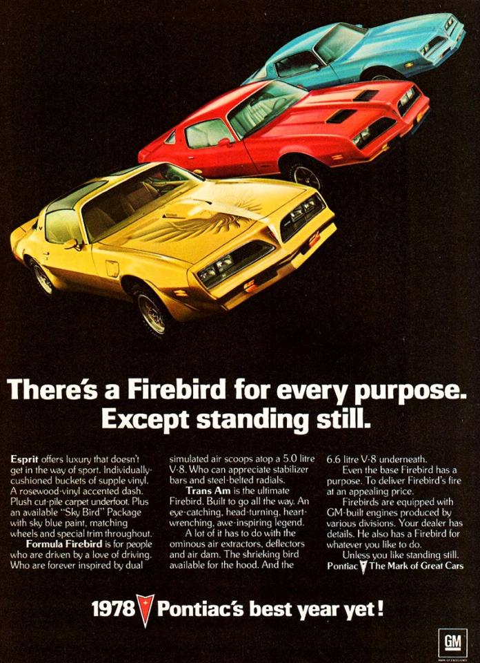 1978 Pontiac Firebird Ad