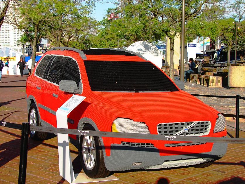 2006 Volvo XC90 constructed from LEGO bricks on display at Volvo Ocean Race – 2006