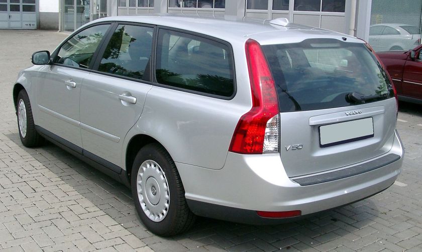 2008 Volvo V50 rear