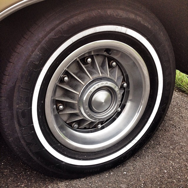 Pontiac 8-Lug Rim. Full size Pontiacs from 1960 to 1968 featured these unique, finned, 8 bolt rims, which aided in the cooling of the drum brakes.