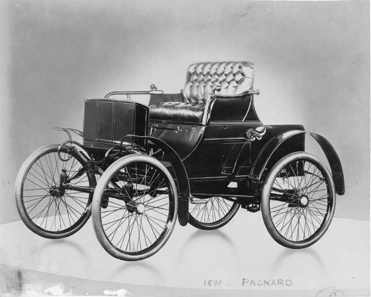 1899 Packard Model A Runabout, Wagen Nr. 1 (Werkbild, Anfang November 1899)