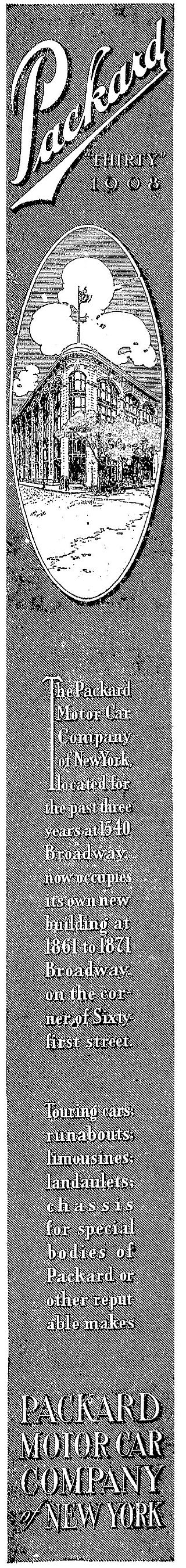 1907 Packard ad The New York Times 1907-11-06