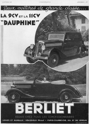 1935 Berliet Dauphine conv