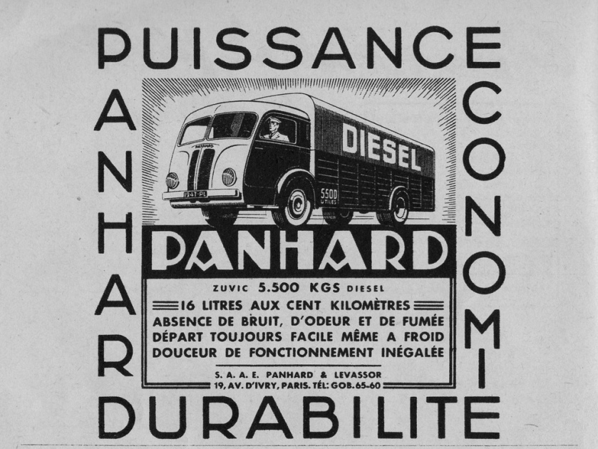 1947 PANHARD Pub Camions