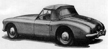 1953 healey sports convertible 3-litre tyl