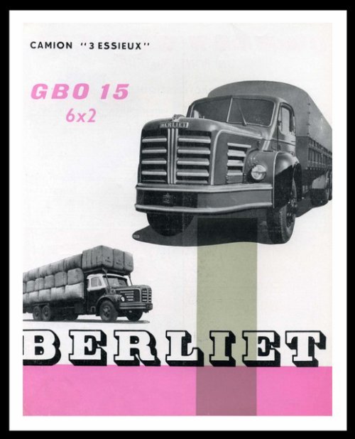 1955 Berliet GBO Ad