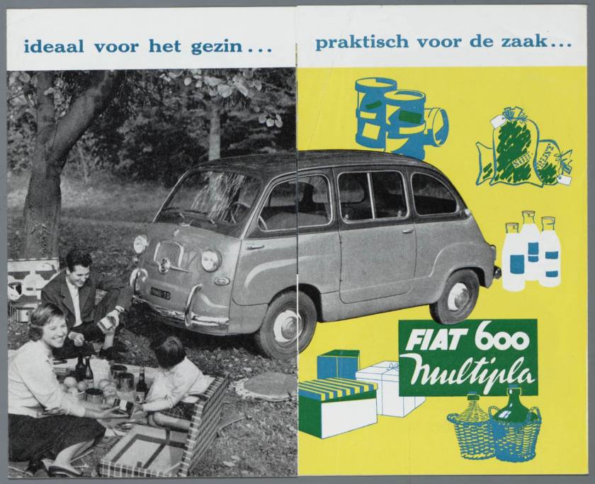 1960 FIAT 600 D Multipla 1960 Brochura a