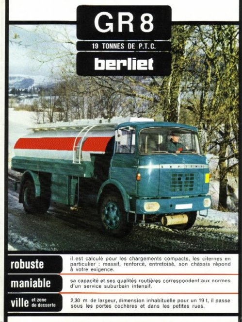 1966 BERLIET GR 8 Pétrolier Ad