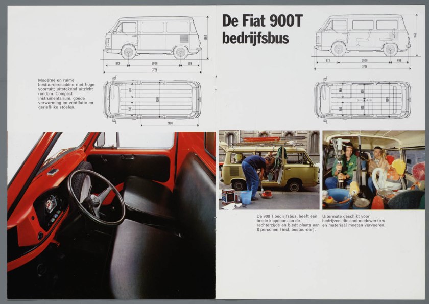 1976 FIAT 900T Bestelwagen Bedrijfsbus