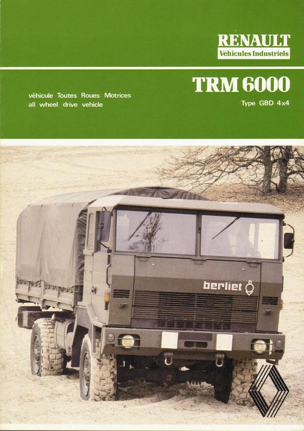 1978 Berliet TRM 6000 type GBD 4x4