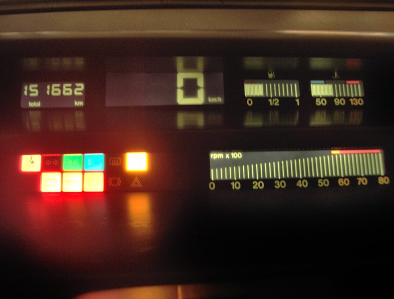 1992 Fiat Tempra digital dashboard