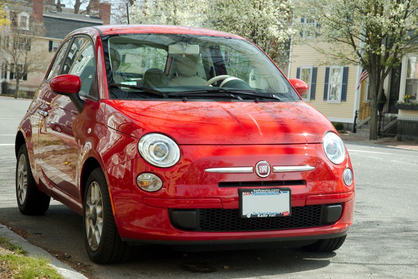 Fiat 500 seen in the United States