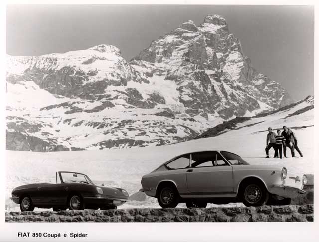 fiat 850 coupe and spider
