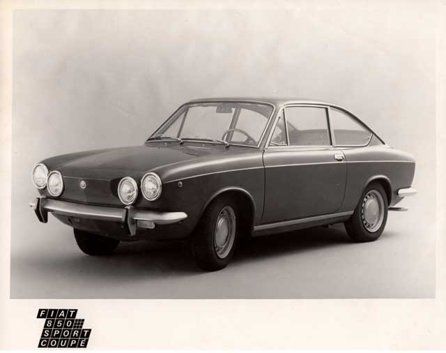 fiat 850 sport coupe bw