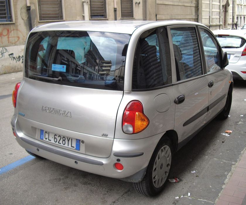 Fiat Multipla silver rear