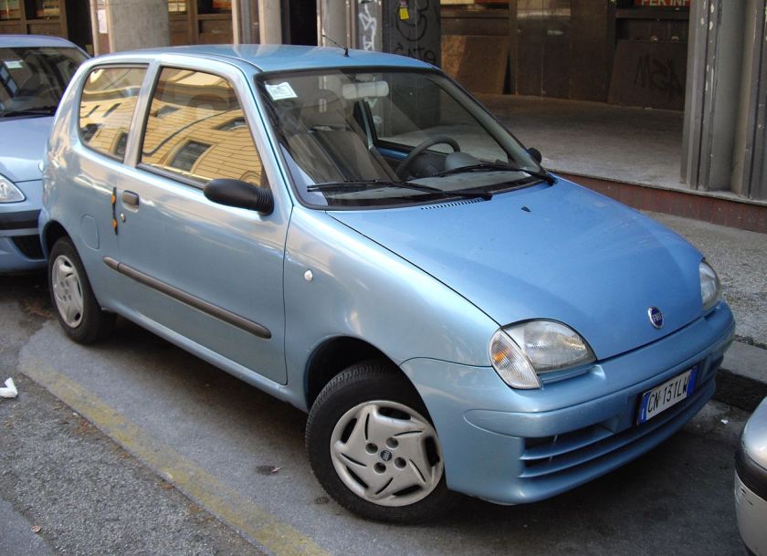 Fiat Seicento car in Italy.