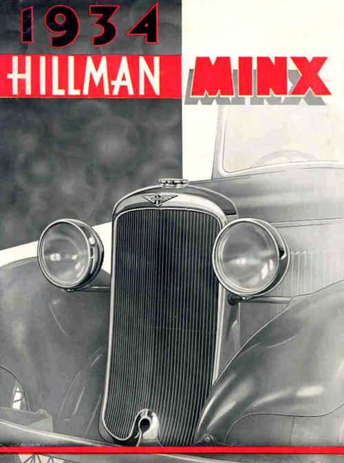 1934 hillman Minx poster