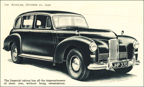 1949 humber imperial saloon