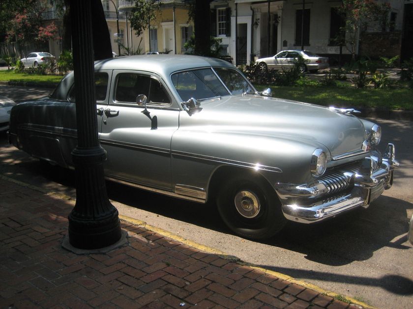 1951 Mercury 8 on Esplanade Avenue, New Orleans