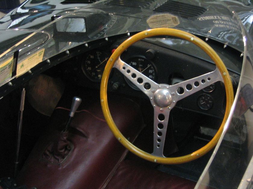1955 Jaguar XKD-type interior
