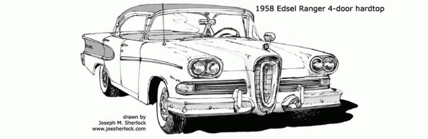 1958 Edsel drawing