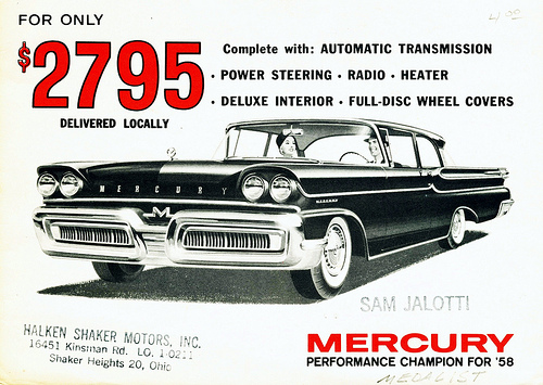 1958 Mercury Medalist 2-Door Sedan