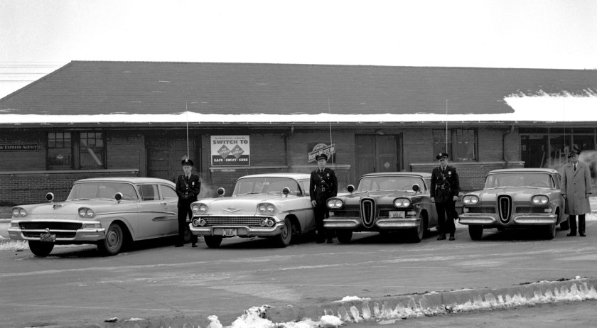 1958 police cars edsels depot c