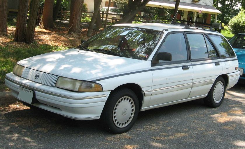 1991-95 Mercury Tracer photographed in USA.