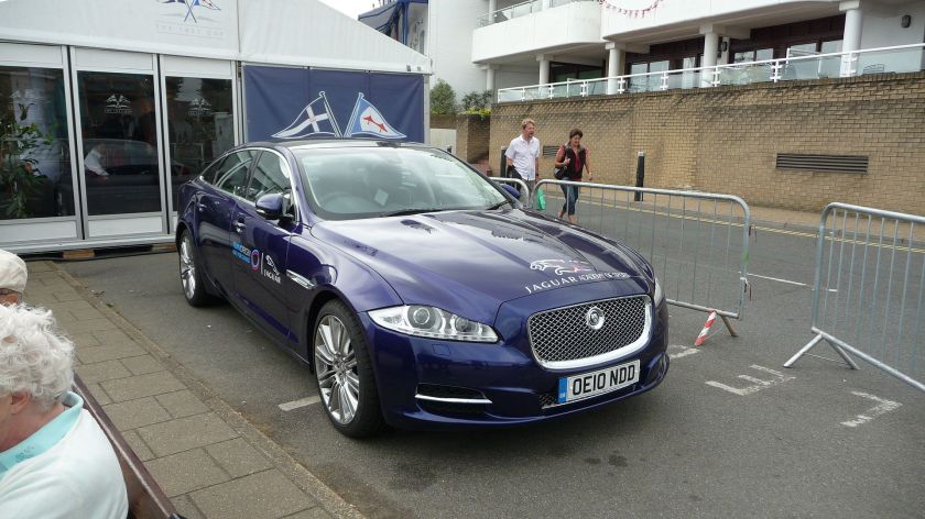 2010 Jaguar XJ X351 on Cowes Parade during Cowes Week 2010
